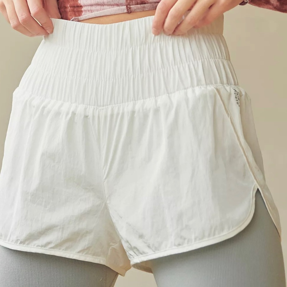 White Free People Way Home Shorts